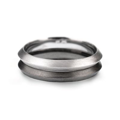 Aliança de Namoro/compromisso Prata I Love Silver Design ILS1022-GM