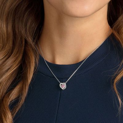 Colar Swarovski Sparkling Dance Heart 5465284 