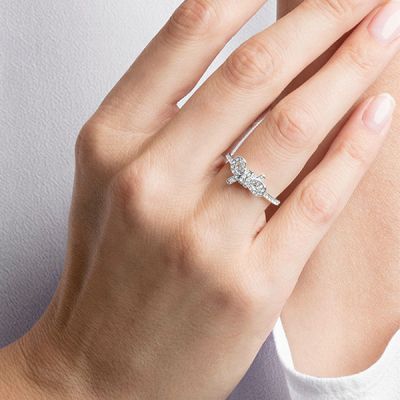 Anel Swarovski Lifelong Bow 5474934