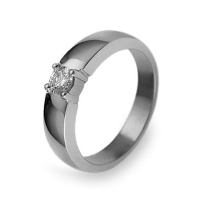 Anel de Noivado Ouro e Diamante Eternis EG18-D-19K