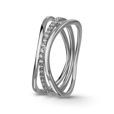 Anel de Noivado Ouro e Diamantes Eternis ALB06-D-19K