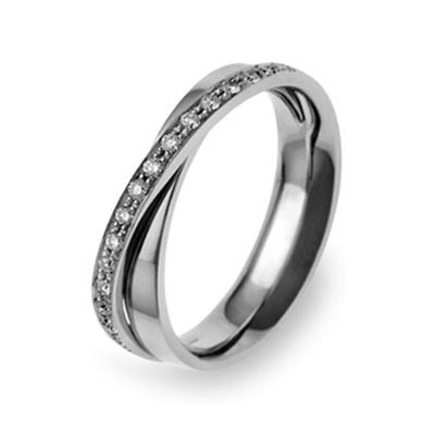 Anel de Noivado Ouro e Diamantes Eternis EG47-D-19K