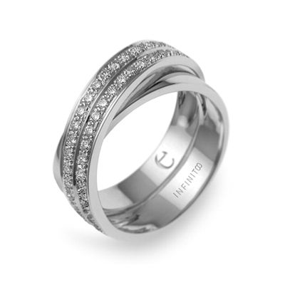 Anel de Noivado Ouro e Diamantes Eternis EG49-D-19K