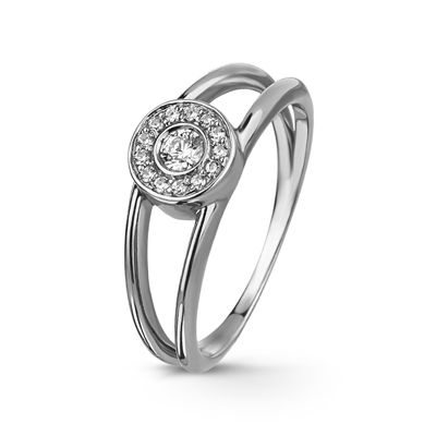 Anel de Noivado Ouro e Diamantes Eternis PMA02-D-19K