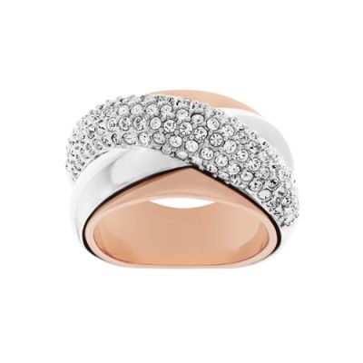 Anel Swarovski  Wave 5081232