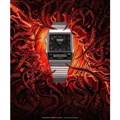 Relógio Casio Vintage Edgy Stranger Things - Edição Limitada AQ-800EST-1AER