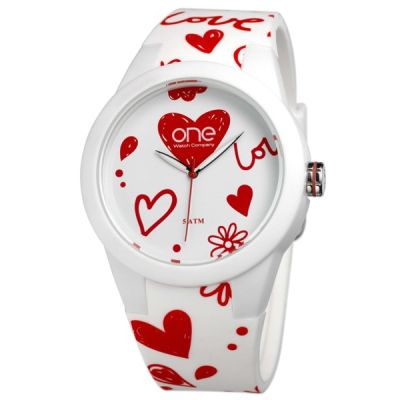Bracelete One Oa7141 Branca/vermelha BRC-ONE-OA7141-BV