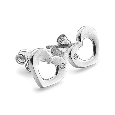 Brincos Hot Diamonds Open Heart DE434