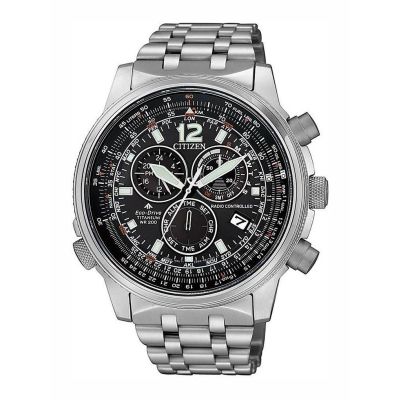 Relógio Citizen Radiocontrolado Crono Pilot E660 Super Titanium
