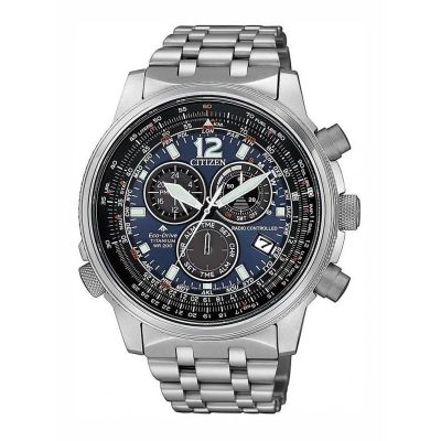 Relógio Citizen Radiocontrolado Crono Pilot E660 Super Titanium