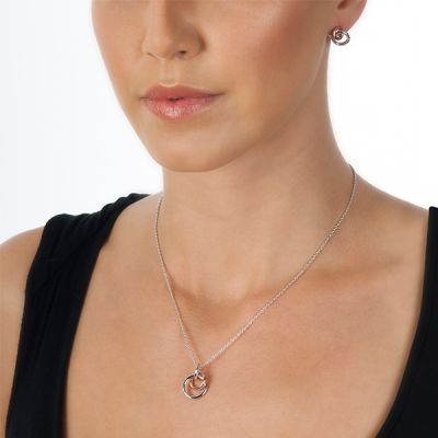 Colar Hot Diamonds Interlocking Circles DP373