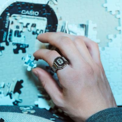Relógio Anel Casio 50º Aniversário Edição Limitada CRW-001-1ER