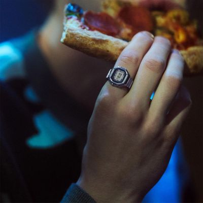 Relógio Anel Casio 50º Aniversário Edição Limitada CRW-001-1ER