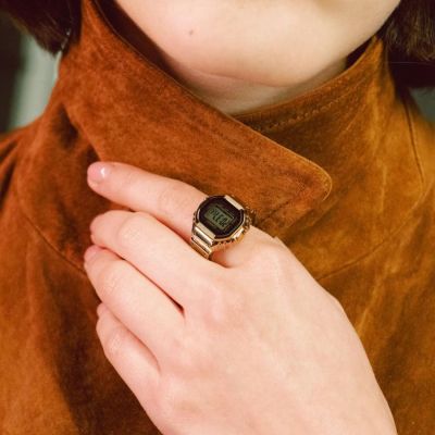 Relógio Anel Casio 50º Aniversário - Edição Limitada CRW-001G-9ER