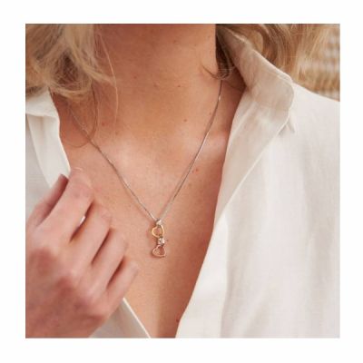 Colar Hot Diamonds Triple Heart DP836