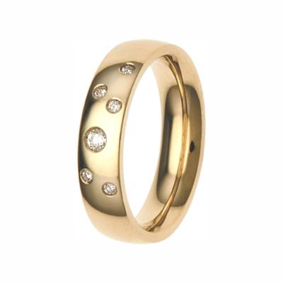 Aliança de Casamento Ouro e Diamantes Eternis ESC5Y-6D-19K