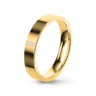 Aliança de Casamento Ouro e Diamantes Eternis ESE4Y-D-19K