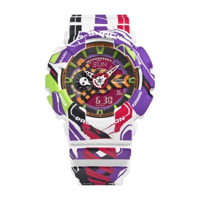 Relógio Casio G-Shock Classic - Evangelion 30º Aniversário - Edição Especial GA-110EVA30-7AER