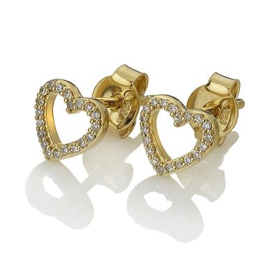 Brincos Hot Diamonds Gold Ripple GE129
