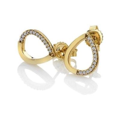 Brincos Hot Diamonds Gold Teardrop GE132