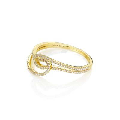 Anel Hot Diamonds Gold Flow GR057