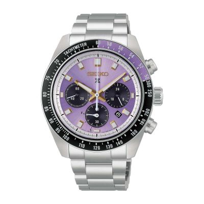 Relógio Seiko Prospex Speedtimer Roxo de Edo - Edição Limitada 145º Aniversário