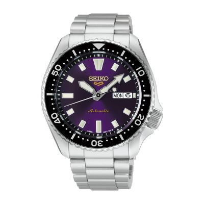 Relógio Seiko 5 Sports SKX Roxo de Edo - Edição Limitada 145º Aniversário