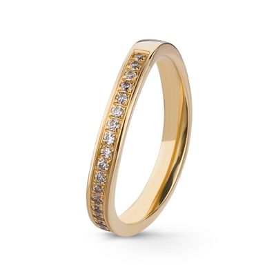 Aliança de Casamento Ouro e Diamantes Eternis EX1A3Y-D-19K