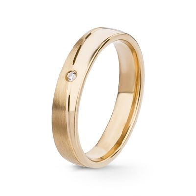 Aliança de Casamento Ouro e Diamante Eternis EX1D4Y-D-19K