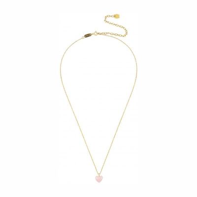 Colar One Jewels Neckmess Heart Pink OJNN23G