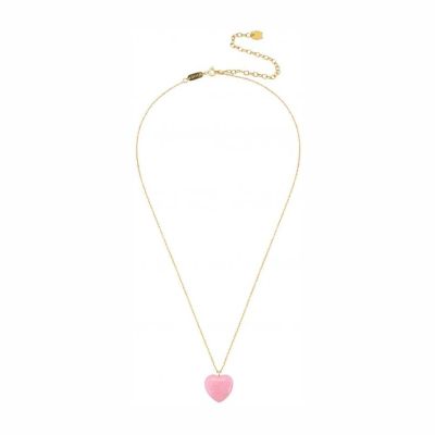 Colar One Jewels Neckmess Heart Big Pink OJNN24G