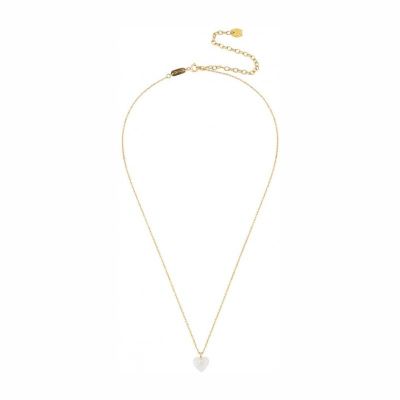 Colar One Jewels Neckmess Heart White OJNN25G