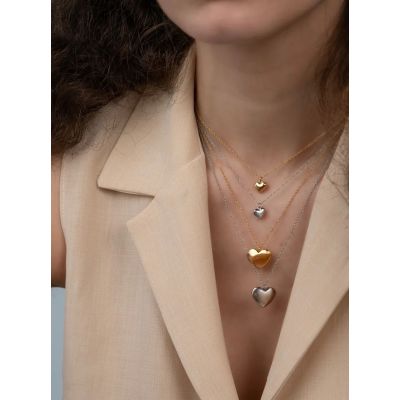 Colar One Jewels Neckmess Heart Big OJNN29S