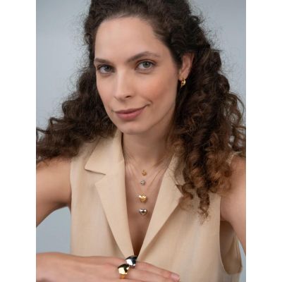 Colar One Jewels Neckmess Heart Big OJNN29S