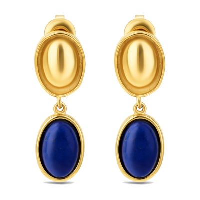 Brincos One Jewels Element Long Blue OJSE03D