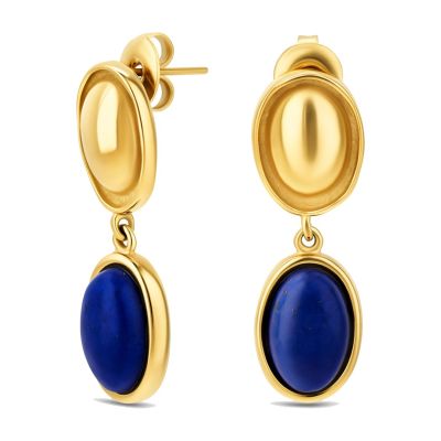 Brincos One Jewels Element Long Blue OJSE03D