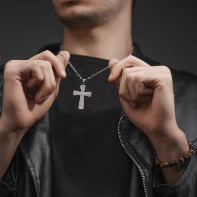 Colar Police Cruz PEAGN0037801