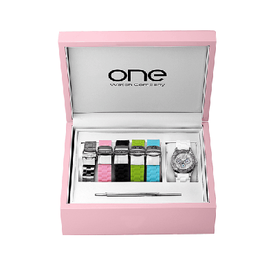 Relógio One Glamour Box Rosa OL2308IC92E