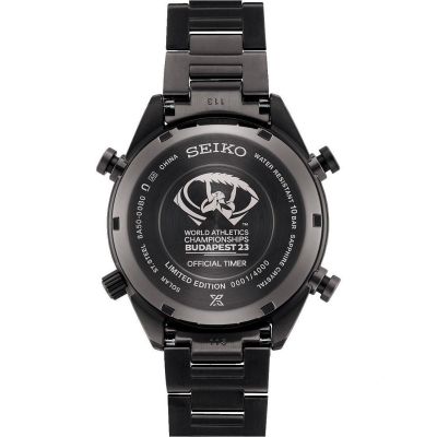 Relógio Seiko Prospex Speedtimer - Edição Limitada Mundial de Atletismo Budapeste 2023 SFJ007P1