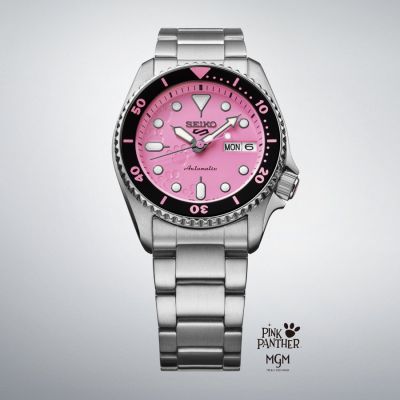 Relógio Seiko 5 Sports - Edição Limitada Pantera Cor-de-Rosa SRPM07K1
