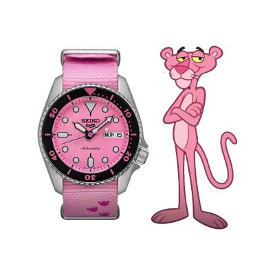 Relógio Seiko 5 Sports - Edição Limitada Pantera Cor-de-Rosa SRPM07K1