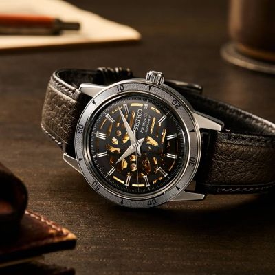 Rélogio Seiko Presage Style 60's Skeleton SSA461J1