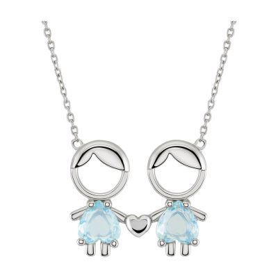 Colar Unike Jewellery Mum Boy & Boy Blue