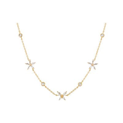Colar Unike Jewellery Mix & Match Navete Flower & Butterfly