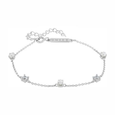 Pulseira Unike Jewellery Timeless Classy & Chic Pearls & Solitaires UK.PU.1204.0058