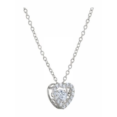 Colar Unike Jewellery Valentines Day Solitaire Heart UK.CL.1204.0324. 