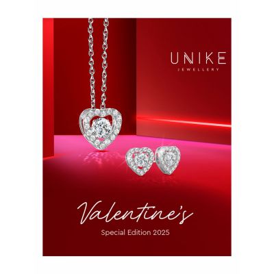 Colar Unike Jewellery Valentines Day Solitaire Heart UK.CL.1204.0324. 