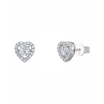 Brincos Unike Jewellery Valentines Day Solitaire Heart UK.BR.1204.0205