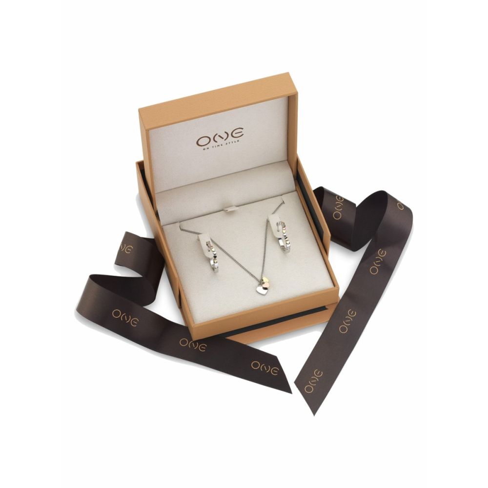 Conjunto One Jewels Crazy Heart Colar & Brincos OJBCH01T