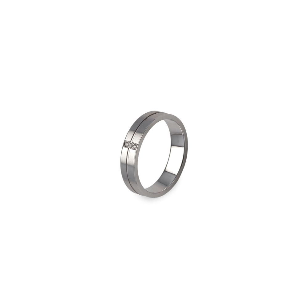 Aliança de Casamento Ouro e Diamantes Eternis WM41-W-D-19K